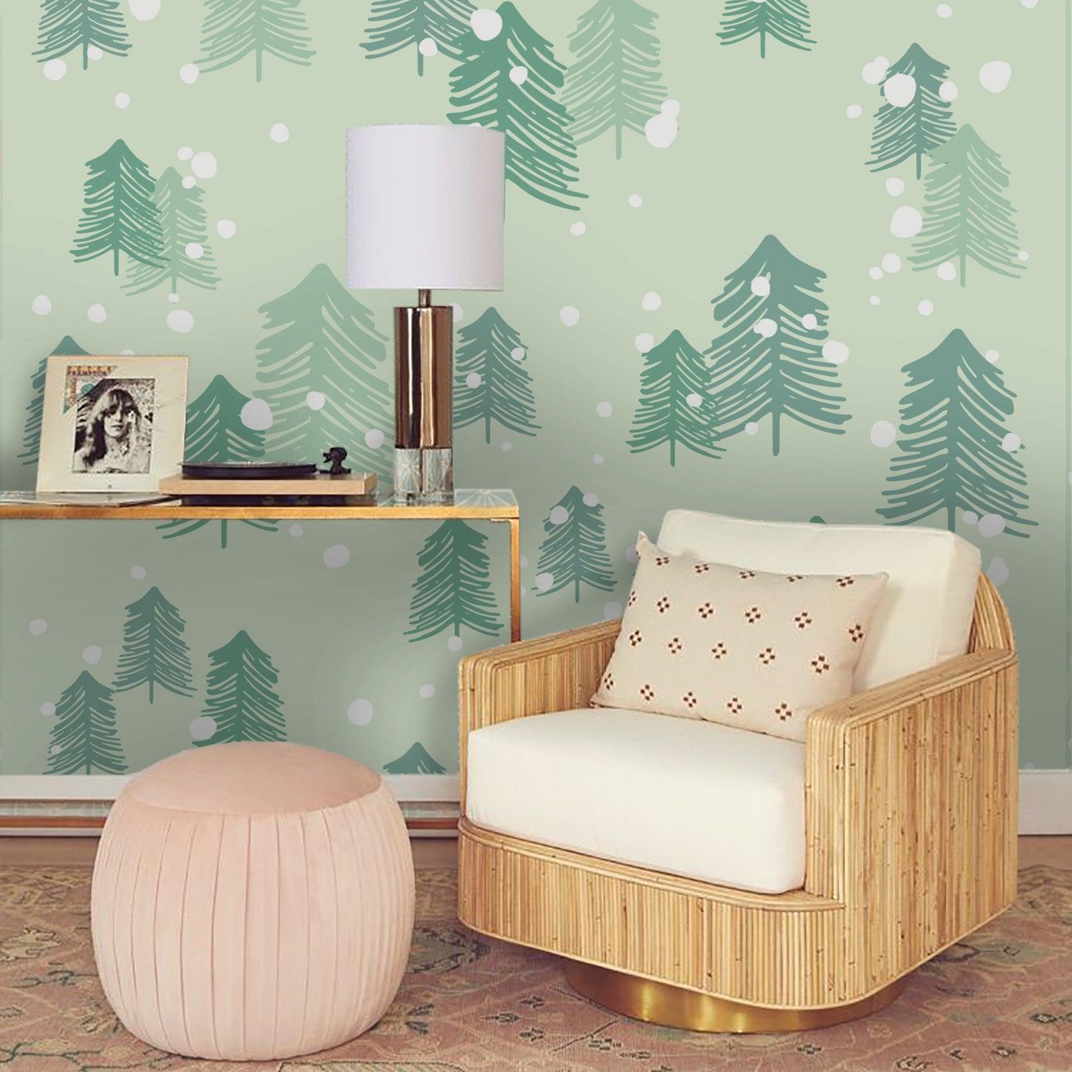 3D Green Pine Forest Wall Mural Wallpaper 48- Jess Art Decoration