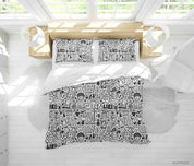 3D Cartoon Kid Doodle Quilt Cover Set Bedding Set Duvet Cover Pillowcases 78- Jess Art Decoration