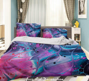 3D Abstract Color Marble Quilt Cover Set Bedding Set Duvet Cover Pillowcases 5- Jess Art Decoration