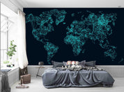 3D World Map Wall Mural Wallpaper WJ 6697- Jess Art Decoration