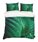 3D Green Leaves Quilt Cover Set Bedding Set Pillowcases 67- Jess Art Decoration