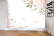3D Hand-painted Floral Pink  Wall Mural Wallpaper SWW1097- Jess Art Decoration