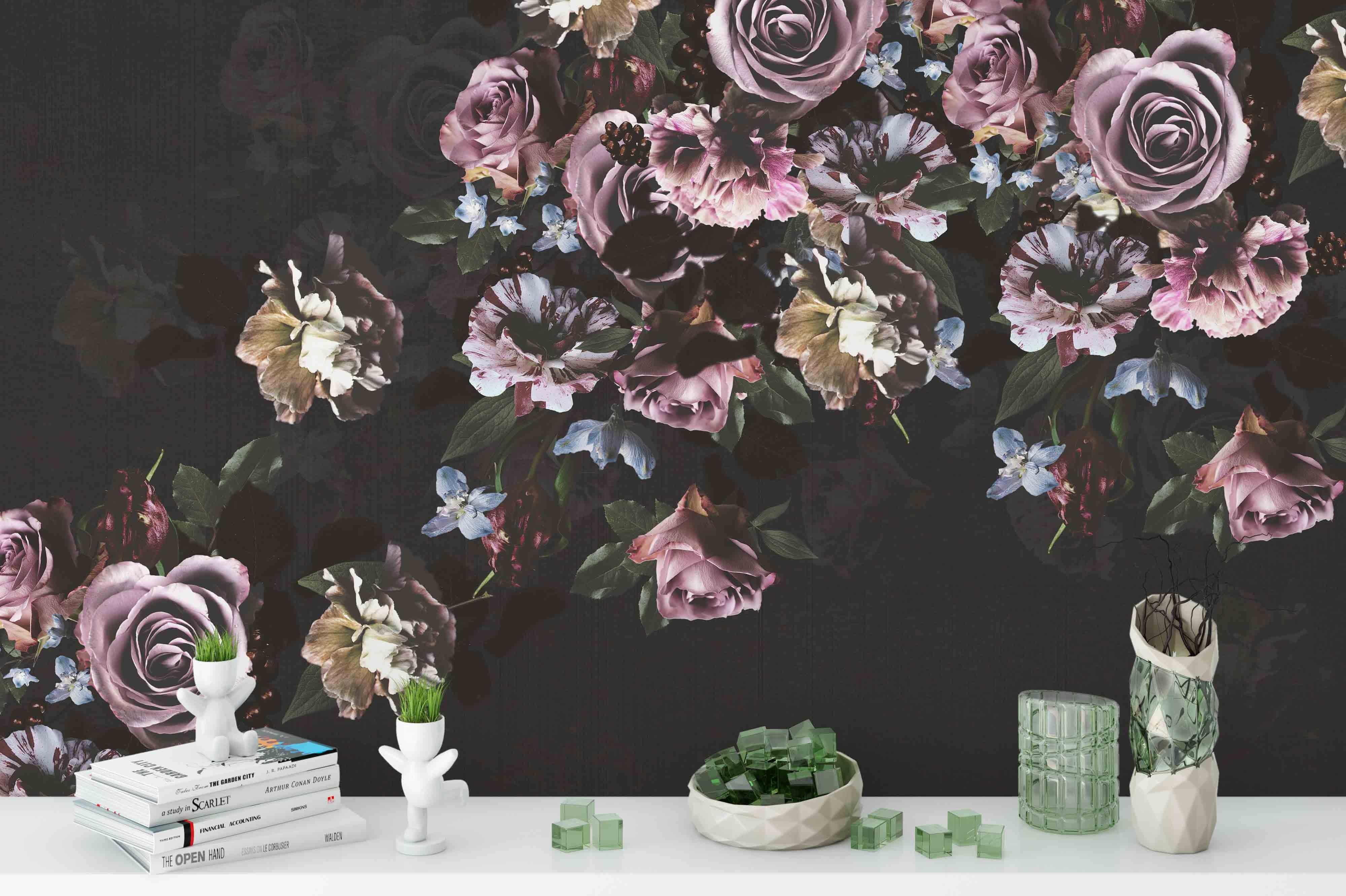 3D Flower Cluster Wall Mural Wallpaper 64- Jess Art Decoration