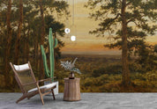3D Sunset Sky Forest Landscape Wall Mural Wallpaper LQH 656- Jess Art Decoration