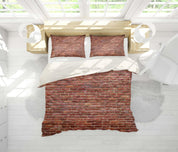 3D Red Brick Wall Pattern Quilt Cover Set Bedding Set Pillowcases 59- Jess Art Decoration