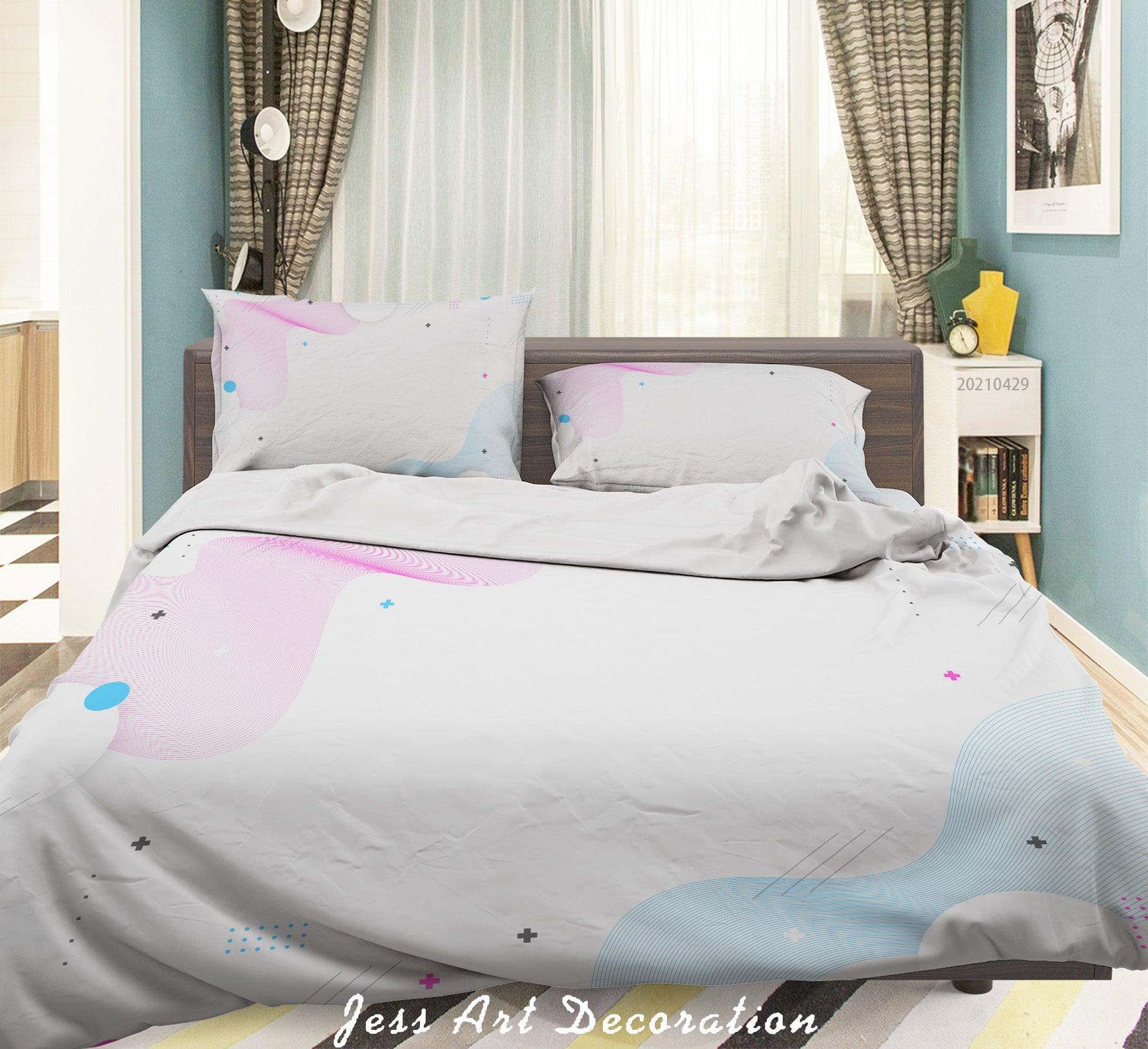 3D Watercolor Pattern Quilt Cover Set Bedding Set Duvet Cover Pillowcases 244- Jess Art Decoration