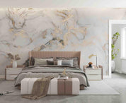 3D Jazz White Gold Marble Texture Wall Mural Wallpaper GD 4659- Jess Art Decoration