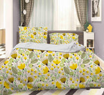 3D Yellow Flowers Quilt Cover Set Bedding Set Pillowcases 3- Jess Art Decoration