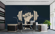 3D Cartoon Barbell Wall Mural Wallpaper LXL 823- Jess Art Decoration