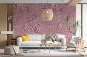3D Vintage Plant Leaf Pink Pattern Wall Mural Wallpaper GD 4022- Jess Art Decoration