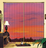 3D Woods Pink Sky Cloud Curtains and Drapes GD 2217- Jess Art Decoration