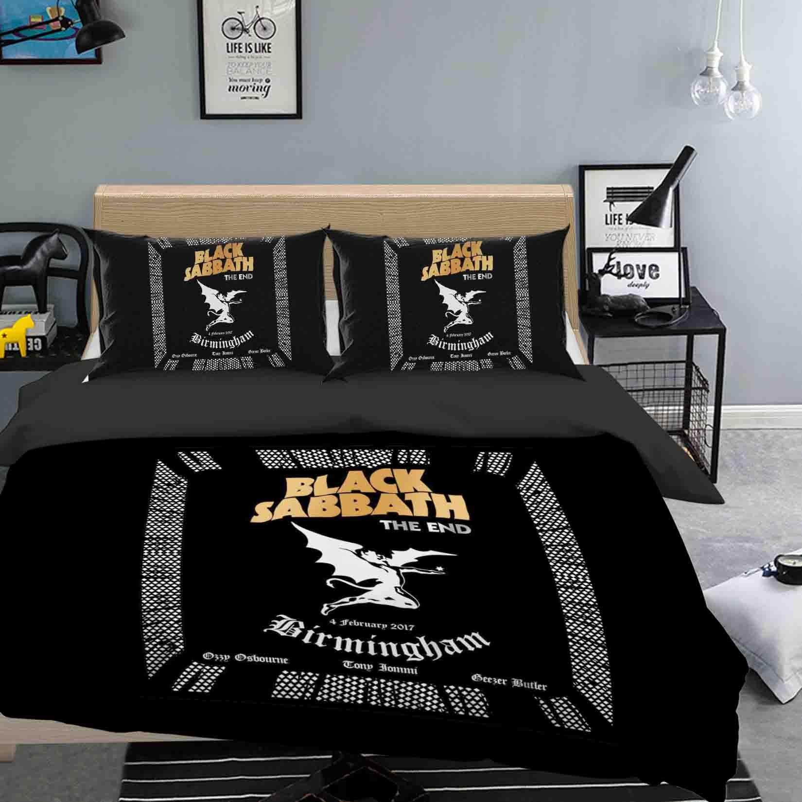 3D Black Sabbath Quilt Cover Set Bedding Set Duvet Cover Pillowcases SF38- Jess Art Decoration