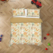3D Hand Drawn Forest Animal Fox Quilt Cover Set Bedding Set Duvet Cover Pillowcases 86- Jess Art Decoration