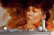 3D Beauty Woman Oil Painting Wall Mural Wallpaper SF03- Jess Art Decoration