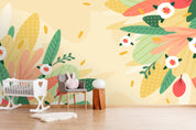 3D floral leaves wall mural wallpaper 99- Jess Art Decoration
