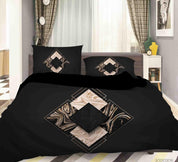 3D Abstract Black Marble Pattern Quilt Cover Set Bedding Set Duvet Cover Pillowcases 285- Jess Art Decoration