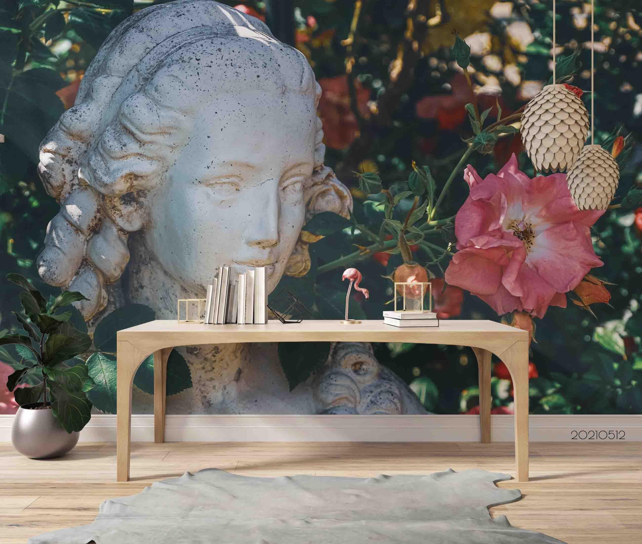 3D Sculpture Floral Wall Mural Wallpaper LQH 173- Jess Art Decoration