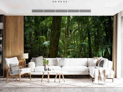 3D Tropical Forest Green Leaf Trunk Wall Mural Wallpaper GD 2680- Jess Art Decoration