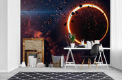 3D Space Planet Wall Mural Wallpaper A049 LQH- Jess Art Decoration
