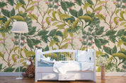 3D Green Leaves Wall Mural Wallpaper 11- Jess Art Decoration