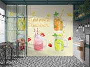 3D Fruit Tea Bubble Tea Pearl Tea Milk Tea Shop Wall Mural Wallpaper JN 16- Jess Art Decoration