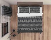 3D Grey Tyre Mark Quilt Cover Set Bedding Set Pillowcases LQH A013- Jess Art Decoration