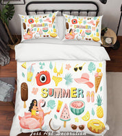 3D Summer Amorous Feelings Quilt Cover Set Bedding Set Pillowcases 114- Jess Art Decoration