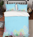 3D Colored Cartoon Coral Quilt Cover Set Bedding Set Pillowcases  73- Jess Art Decoration