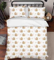3D Cartoon Hand Drawn Cute Sloth Rainbow Star Illustration Animal Quilt Cover Set Bedding Set Duvet Cover Pillowcases LXL- Jess Art Decoration