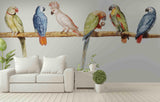3D parrot pattern wall mural wallpaper 16- Jess Art Decoration