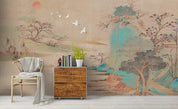 3D Retro Chinese Landscape Wall Mural Wallpaper 212- Jess Art Decoration