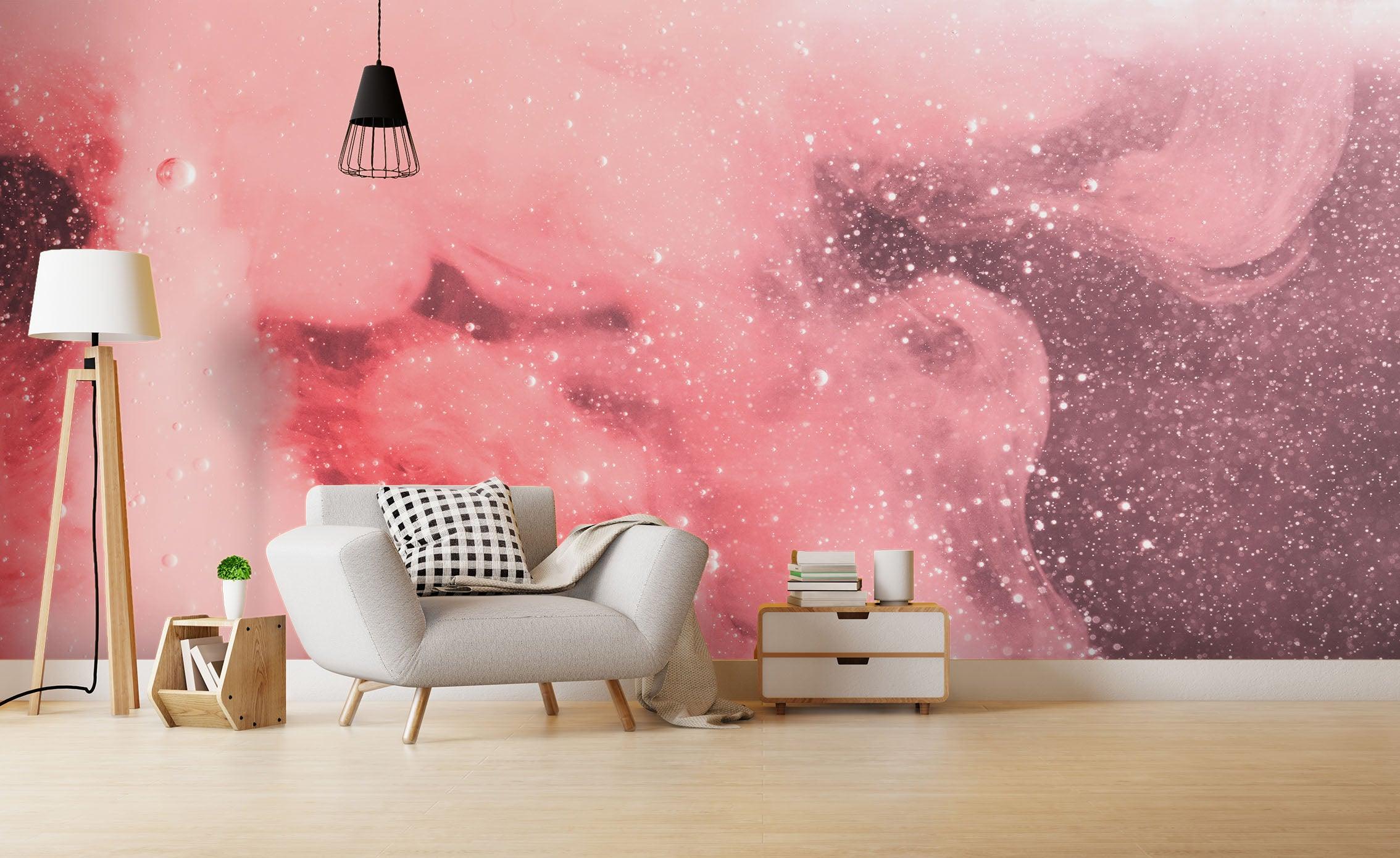 3D Abstract Pink Smoke Wall Mural Wallpaper 79- Jess Art Decoration
