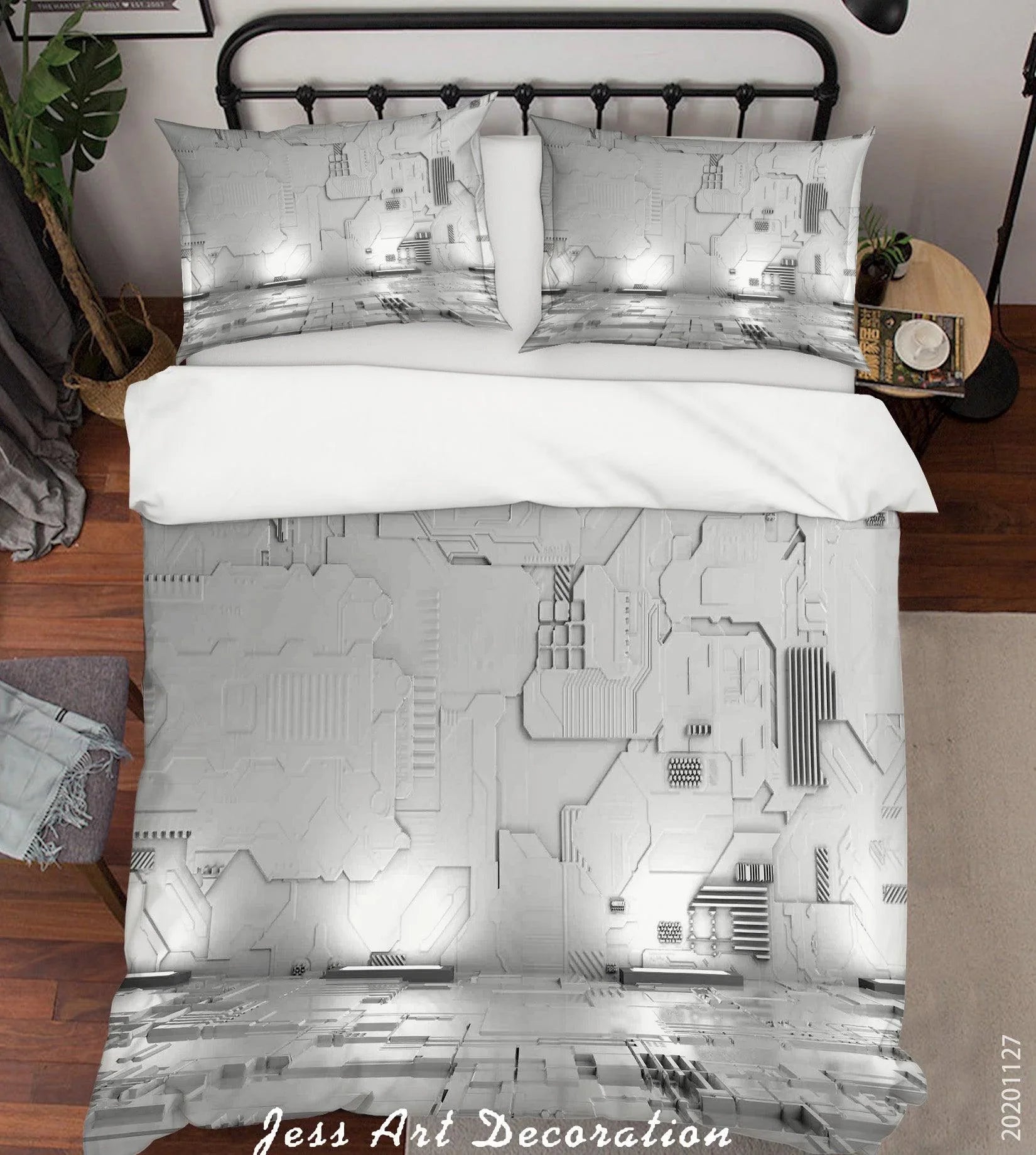 3D Vintage Floral Green Leaves Plant Pattern Quilt Cover Set Bedding Set Duvet Cover Pillowcases LXL- Jess Art Decoration