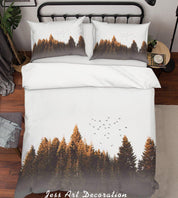 3D  Forest Birds Quilt Cover Set Bedding Set Pillowcases  81- Jess Art Decoration