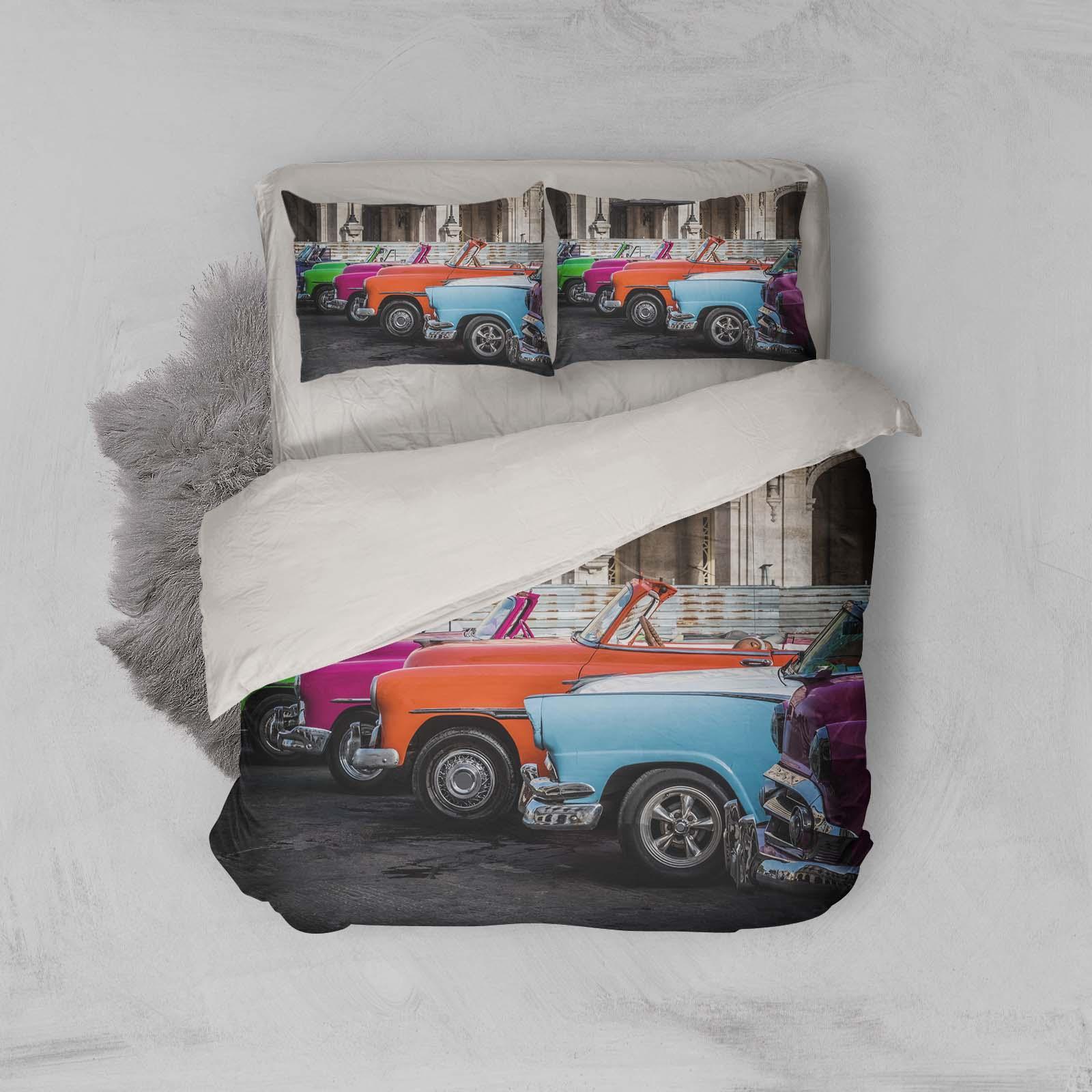 3D Car Quilt Cover Set Bedding Set Pillowcases 39- Jess Art Decoration