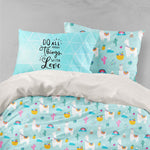 3D White Alpaca Cactus Quilt Cover Set Bedding Set Pillowcases 53- Jess Art Decoration