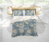 3D Golden Floral Pattern Quilt Cover Set Bedding Set Pillowcases 35- Jess Art Decoration