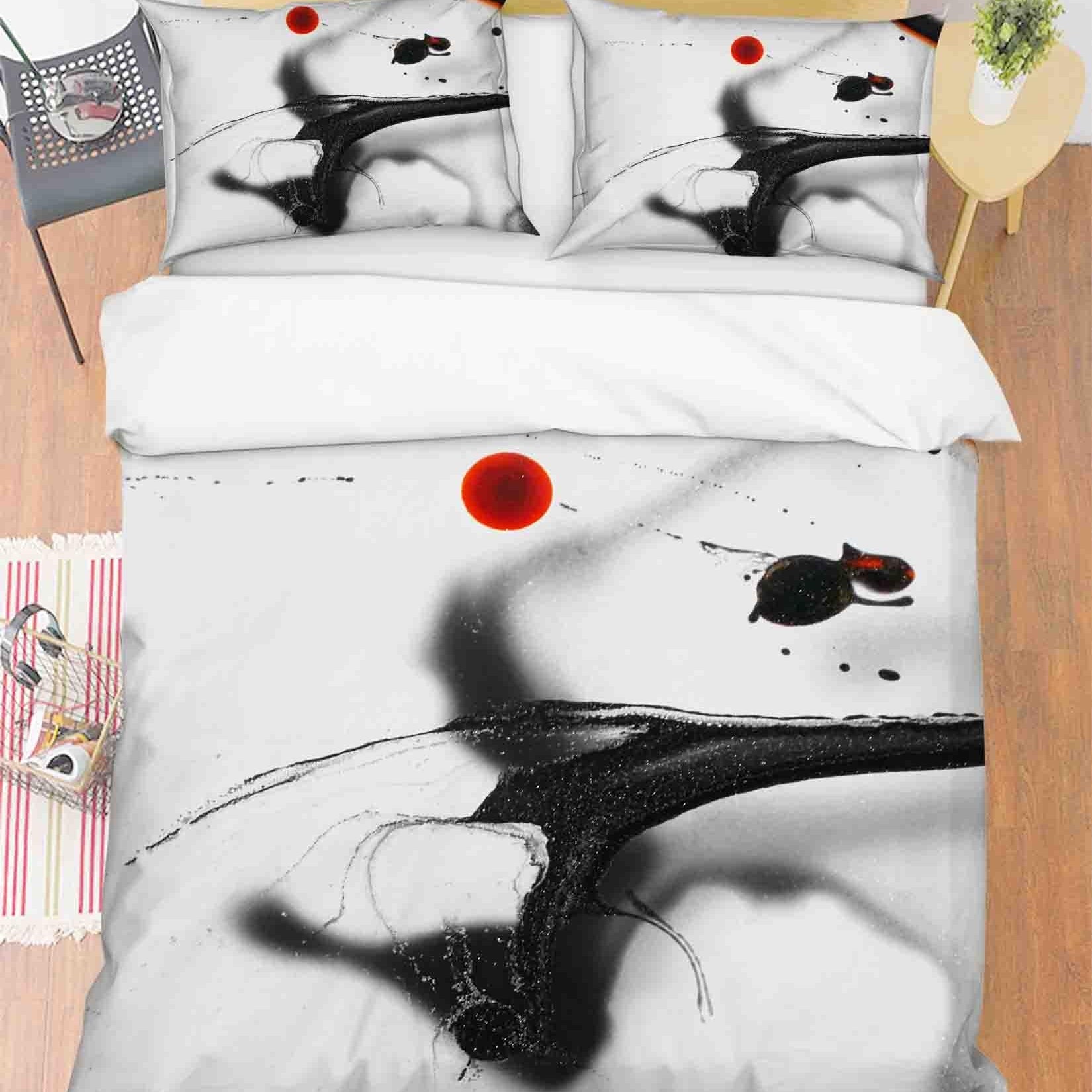 3D Abstract Black Marble Texture Quilt Cover Set Bedding Set Duvet Cover Pillowcases 6- Jess Art Decoration