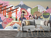3D Japanese Landscape Wall Mural Wallpaper LQH 19- Jess Art Decoration