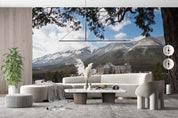3D Fairmont Banff Springs Hotel Winter National Park Alberta Canada Wall Mural Wallpaper GD 2313- Jess Art Decoration