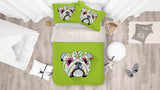 3D Green Cartoon Dog Quilt Cover Set Bedding Set Pillowcases 81- Jess Art Decoration