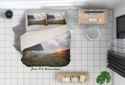 3D Sunset Sky Lake Forest Quilt Cover Set Bedding Set Duvet Cover Pillowcases 174 LQH- Jess Art Decoration
