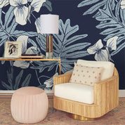 3D Blue Leaves Wall Mural Wallpaper 119- Jess Art Decoration