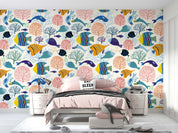 3D Cartoon Ocean Fish Coral Pattern Wall Mural Wallpaper GD 1199- Jess Art Decoration