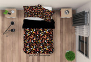 3D Cartoon Floral Dragon Quilt Cover Set Bedding Set Duvet Cover Pillowcases LXL 133- Jess Art Decoration
