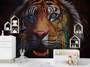 3D  Animal Tiger Wall Mural Wallpaper SWW1792- Jess Art Decoration
