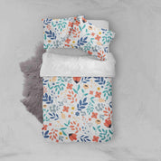 3D Floral Leaves Branch Quilt Cover Set Bedding Set Pillowcases 23- Jess Art Decoration