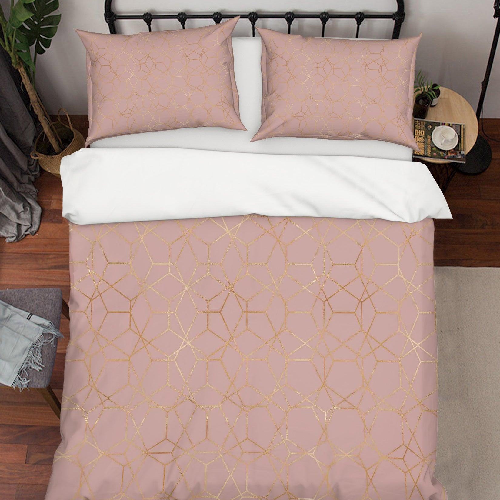 3D Abstract Geometry Quilt Cover Set Bedding Set Pillowcases 24- Jess Art Decoration