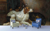 3D White Dog Oil Painting Wall Mural Wallpaper 61- Jess Art Decoration