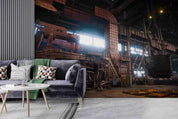 3D Factory Machinery Iron Frame Wall Mural Wallpaper GD 3041- Jess Art Decoration